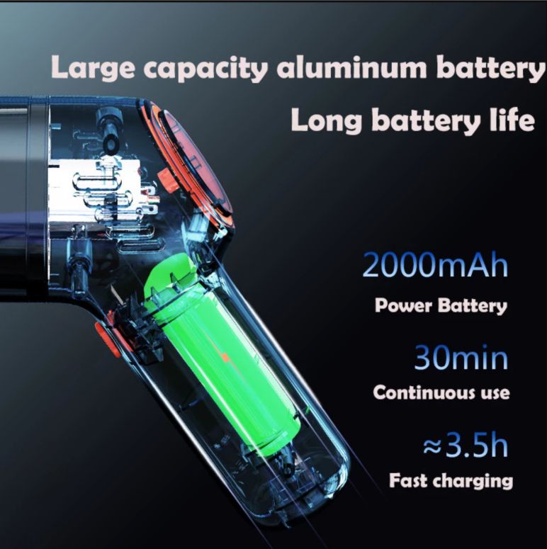 Auto Staubsauger - 8000Pa Mini Staubsauger mit Akku1