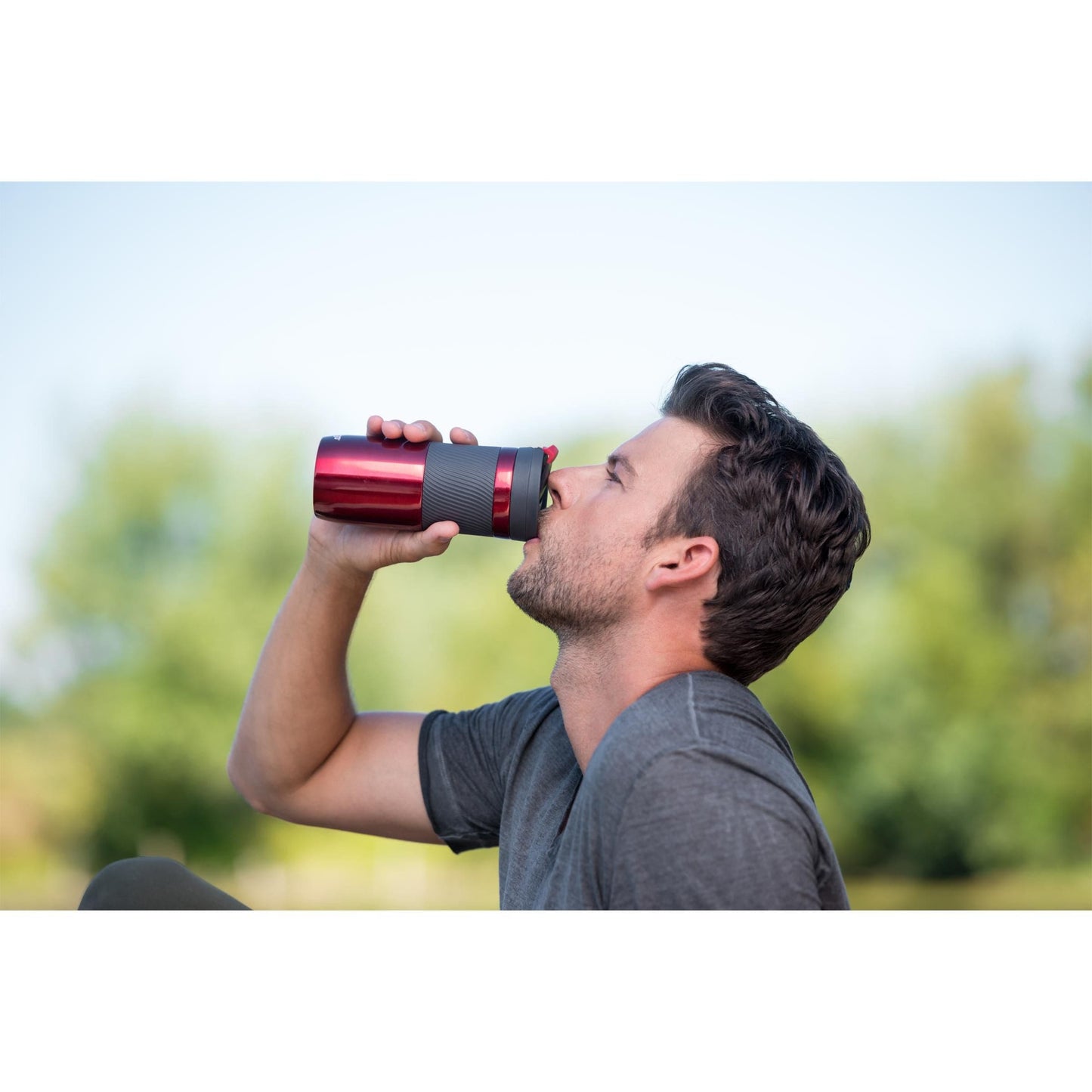 Contigo® Byron Medium Thermobecher 470 ml- Doppelwandige rostfreie Edelstahl Wasserflasche - wirbe-welt.shop
