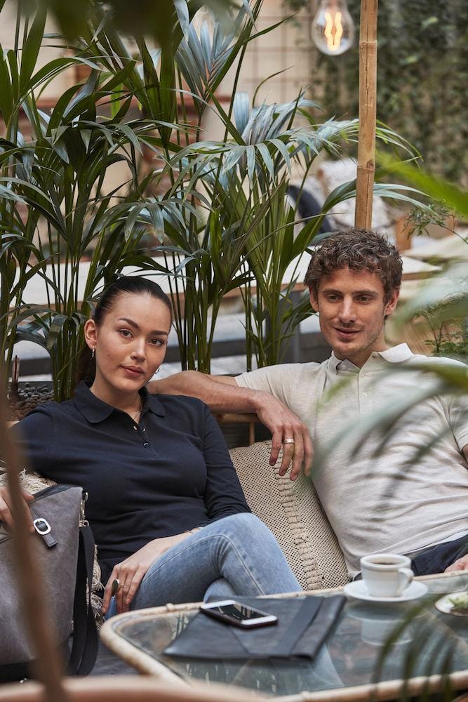 Clique Damen Langarm Polo Shirt- besticken und bedrucken - wirbe-welt.shop