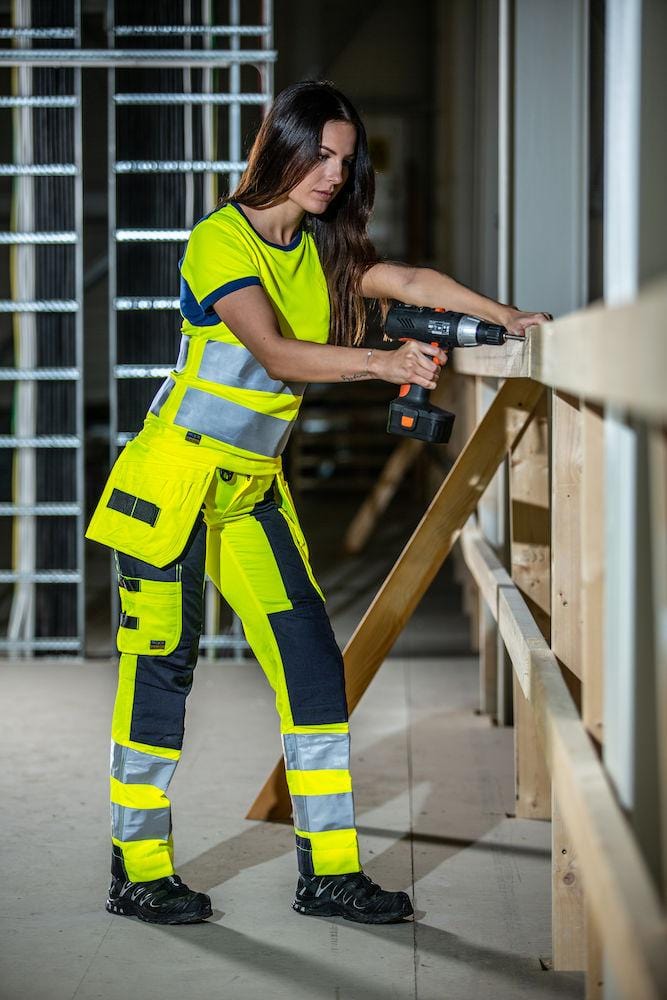 Damen Arbeitshose En Iso 20471 klasse 2 - Warnschutzhose - wirbe-welt.shop