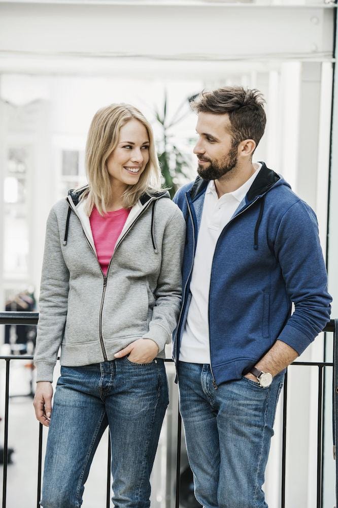 Damen Hoodie-Classic Hoody Full Zip - wirbe-welt.shop