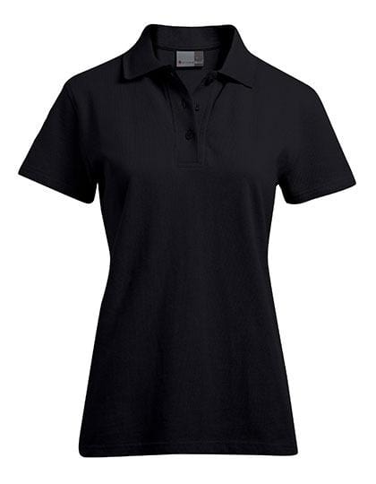 Damen Poloshirt 100% Baumwolle Schwarz - wirbe-welt.shop