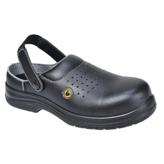 Perforierter Portwest Compositelite ESD Sicherheits-Clog SB AE
