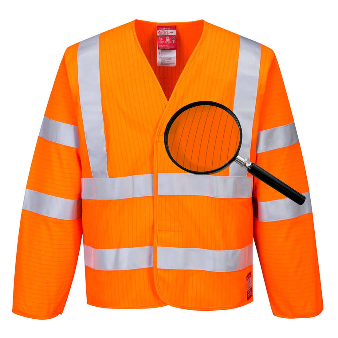 Antistatische, flammhemmende Warnschutz-Jacke