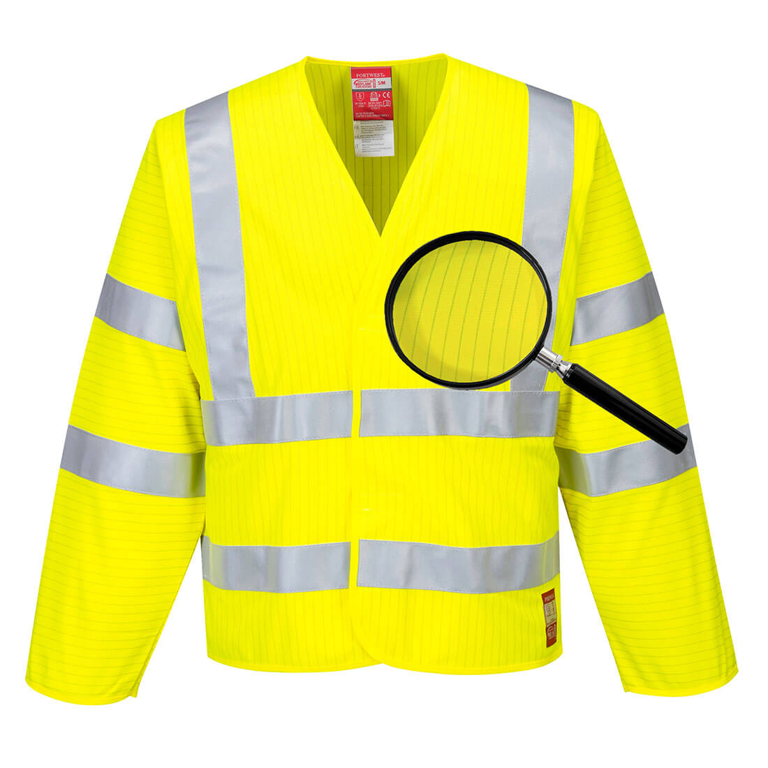 Antistatische, flammhemmende Warnschutz-Jacke