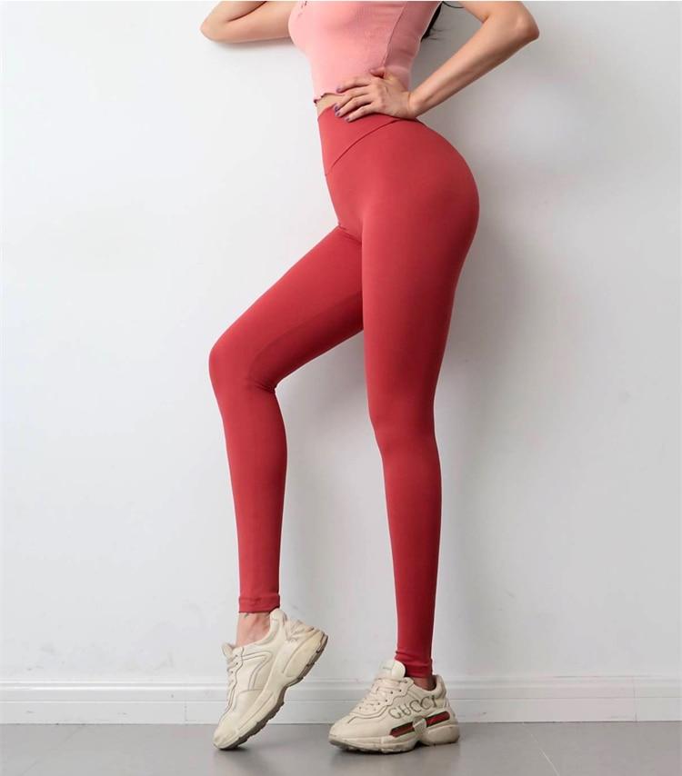 Frauen Scrunch Butt Yoga Hose Nackt-Fühlen Stoff Sport Gym Leggings Femme Hohe Taille Fitness Workout Hosen Elastische Push-up Strumpfhosen - wirbe-welt.shop