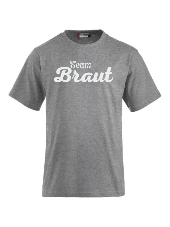T-Shirts bedrucken mit Spruch Team Braut