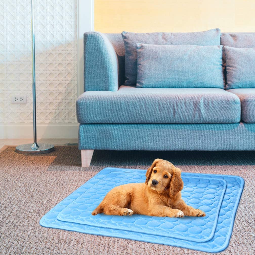 Washable Summer Cooling Mat for Dogs Cats Kennel Mat Breathable Pet Crate Pad Cusion Sleep Mat Pet Self Cooling Mat - wirbe-welt.shop