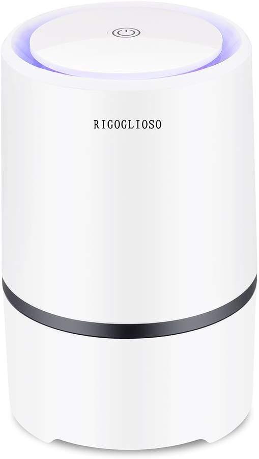 RIGOGLIOSO Luftreiniger Luftreiniger für Haus HEPA-Filter 5V USB-Kabel Low Noise Luftreiniger mit Nachtlicht Desktop GL2103 - wirbe-welt.shop