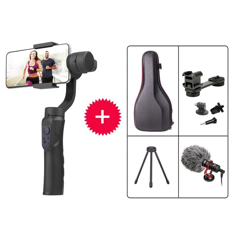 Gimbal H4 3 Axis USB Charging Video Record Support Universal Adjustable Direction Handheld Gimbal Smartphone Stabilizer Vlog - wirbe-welt.shop