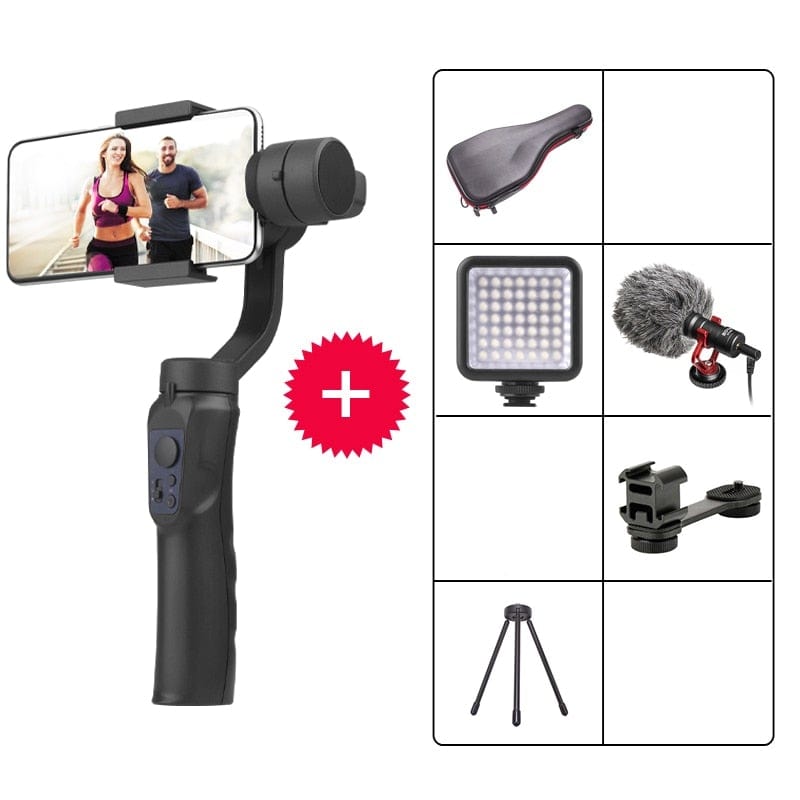 Gimbal H4 3 Axis USB Charging Video Record Support Universal Adjustable Direction Handheld Gimbal Smartphone Stabilizer Vlog - wirbe-welt.shop