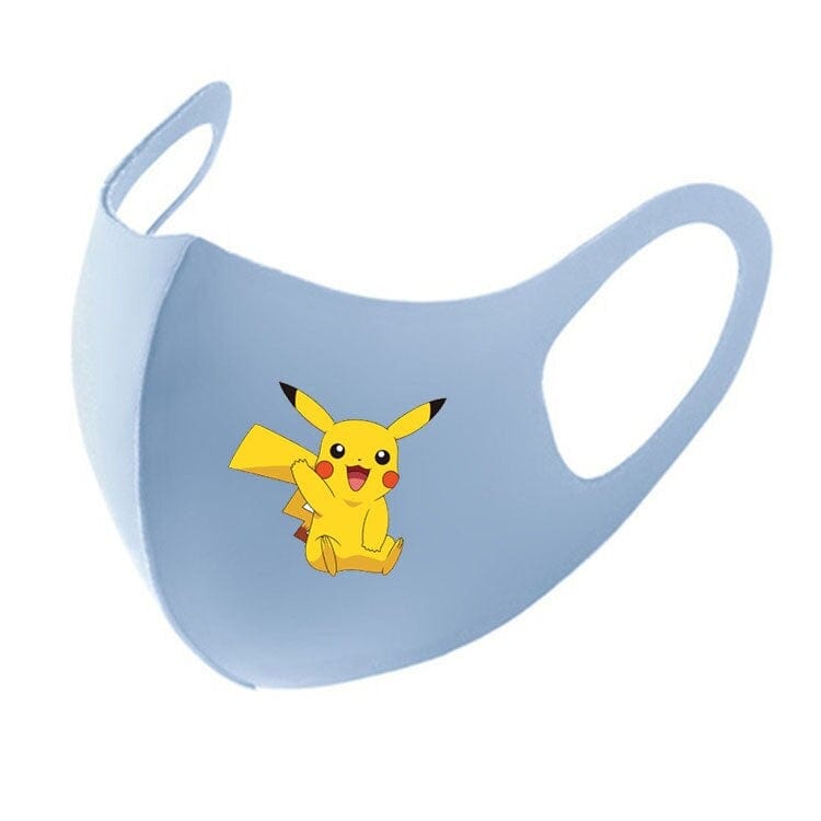 KAWAII Pokemon Anime Film Series  Pikachu respirator face mask Adult Child gauze mask Soft Used multiple times Boy girl Gift - wirbe-welt.shop