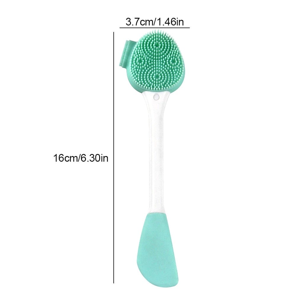 Double Side Silicone Facial Cleanser Brush Soft Hair Face Massage Washing Brush Blackhead Remover Portable Skin Care Tool - wirbe-welt.shop