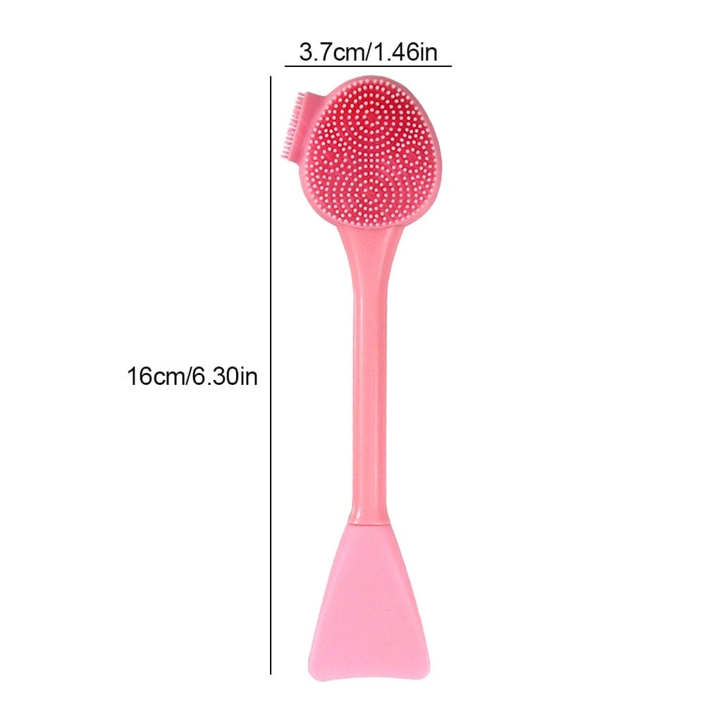 Double Side Silicone Facial Cleanser Brush Soft Hair Face Massage Washing Brush Blackhead Remover Portable Skin Care Tool - wirbe-welt.shop