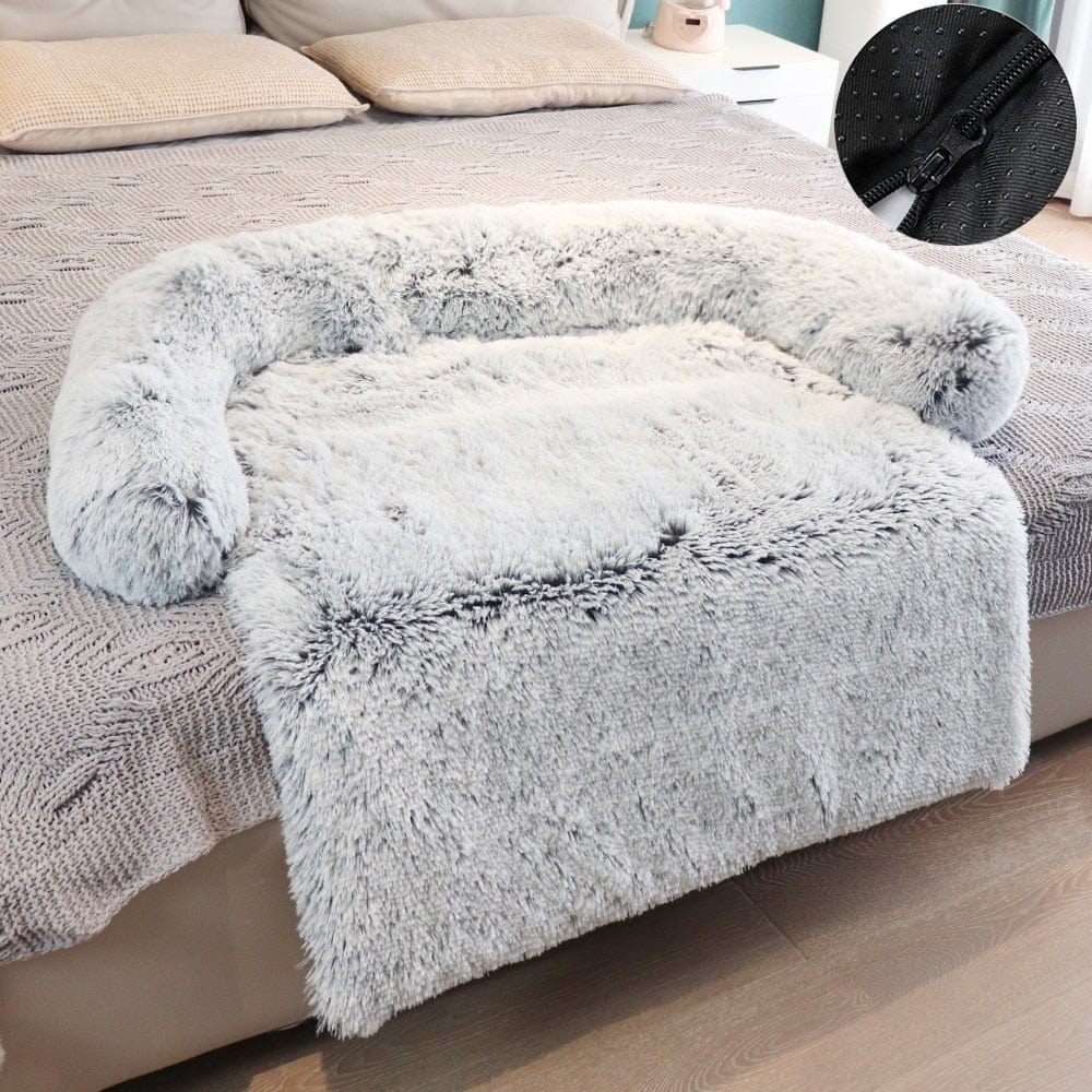 Removable Plush Pet Dog Bed Sofa for Large Dogs House Mat Kennel Winter Warm Cat Bed Pad Washable Dog Cushion Blanket Sofa Cover - wirbe-welt.shop