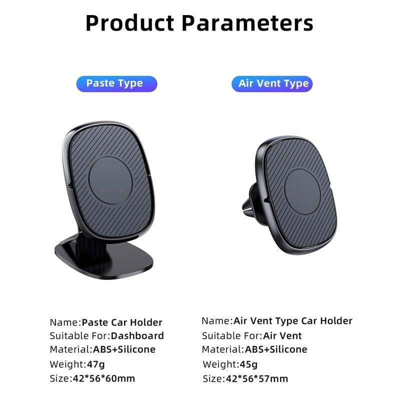 USLION Universal Magnetic Car Phone Holder Stand in Car For iPhone 11 Samsung GPS Magnet Air Vent Mount Cell Mobile Phone Holder - wirbe-welt.shop
