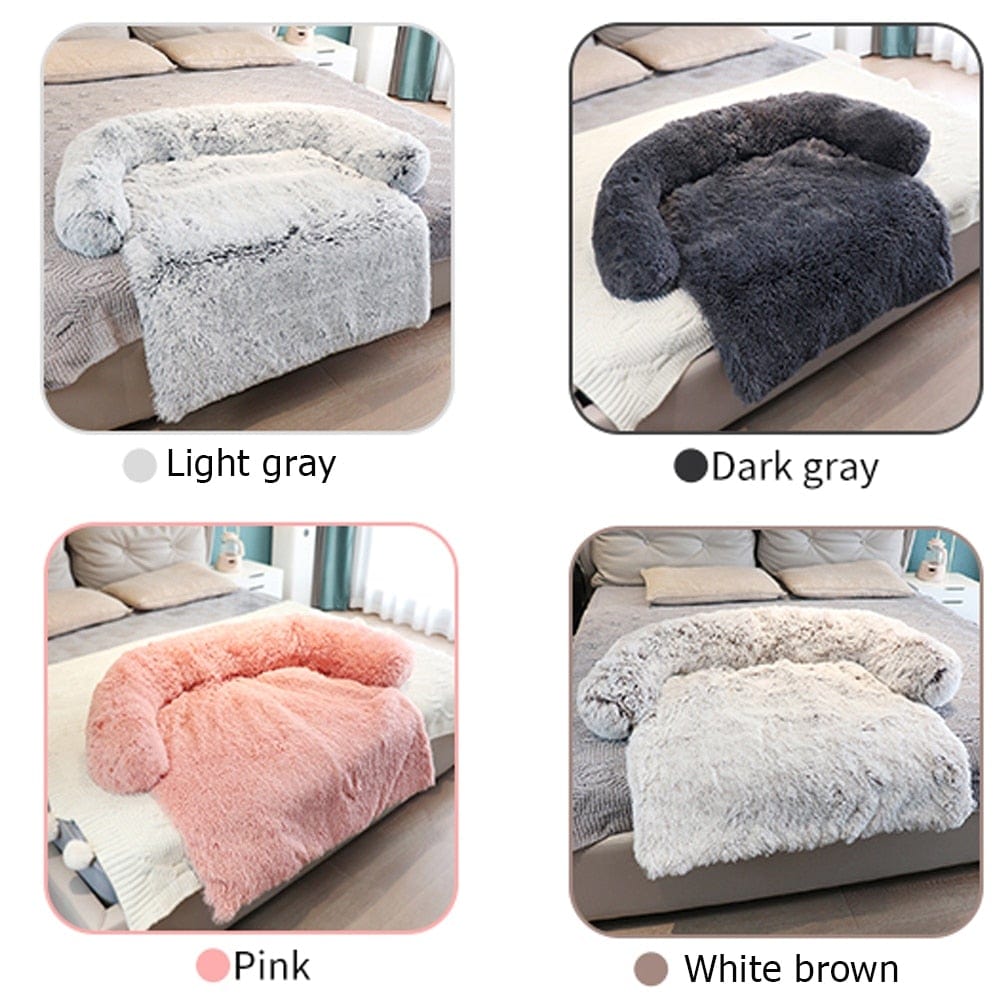 Removable Plush Pet Dog Bed Sofa for Large Dogs House Mat Kennel Winter Warm Cat Bed Pad Washable Dog Cushion Blanket Sofa Cover - wirbe-welt.shop