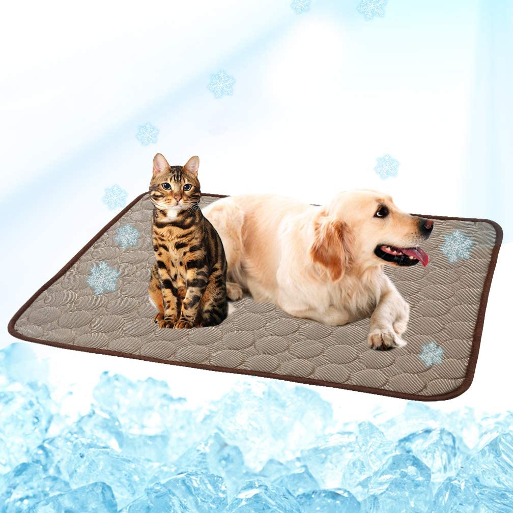 Washable Summer Cooling Mat for Dogs Cats Kennel Mat Breathable Pet Crate Pad Cusion Sleep Mat Pet Self Cooling Mat - wirbe-welt.shop