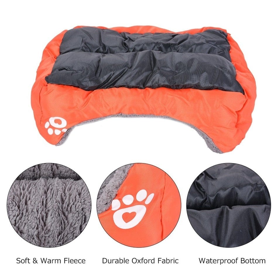 Kuscheliges Hundebett - in viele Grössen und Farben - wasserdichte Unterseite - wirbe-welt.shop