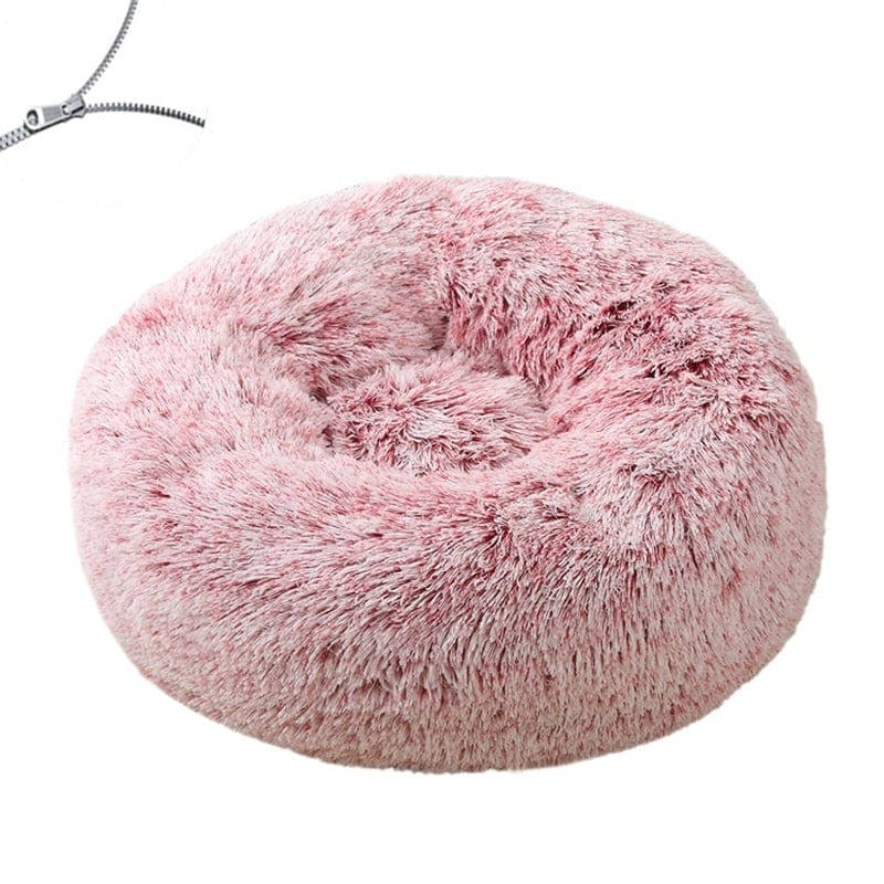 Round Dog Bed Cushion Soft Plush Cat Beds for Dog Cat Winter Warm Sleeping Pet Kennel Removable Dog Sofa Mat Large Dogs House - wirbe-welt.shop