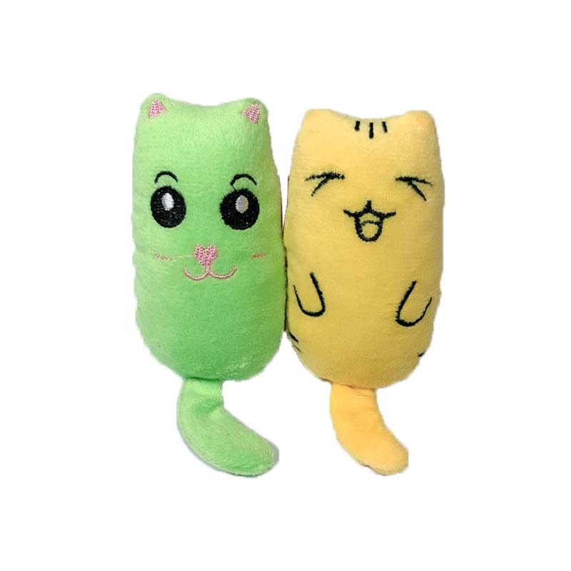 Katzen Spielzeug zum Krallen wetzen, beißen und jagen - Plüsch Spielzeug für Katze - wirbe-welt.shop