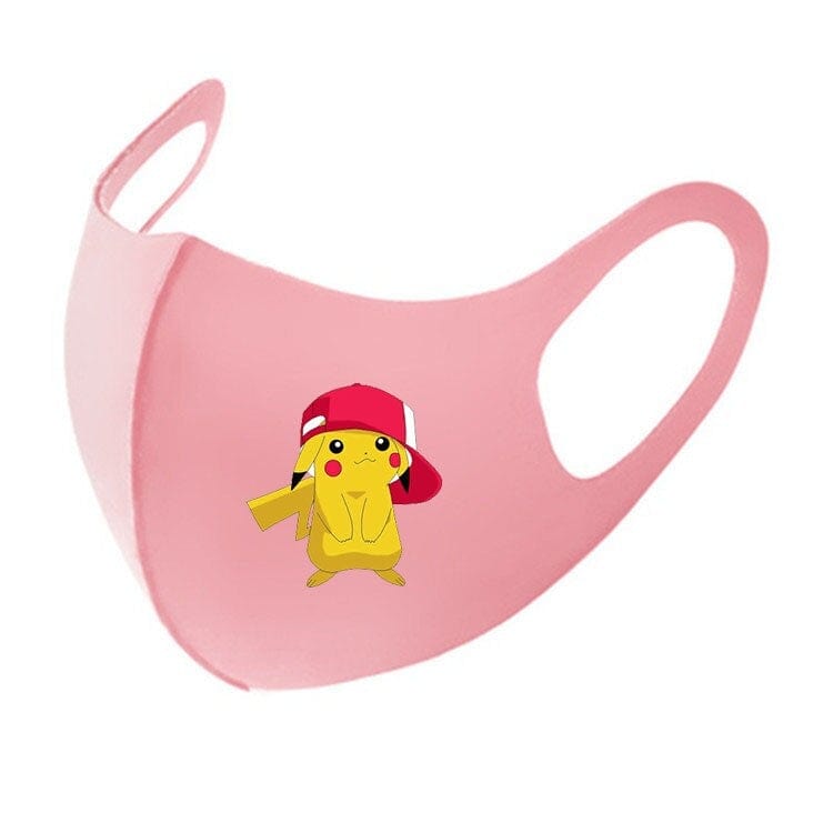 KAWAII Pokemon Anime Film Series  Pikachu respirator face mask Adult Child gauze mask Soft Used multiple times Boy girl Gift - wirbe-welt.shop
