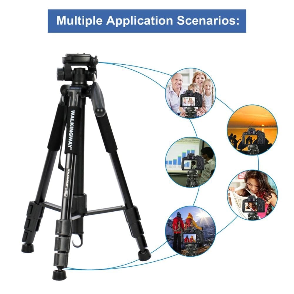 Walkingway Q222 Camera Tripod Tripode Stative light professional Tripod Monopod Travel Stand for Camera DSLR SmartphonePojector - wirbe-welt.shop