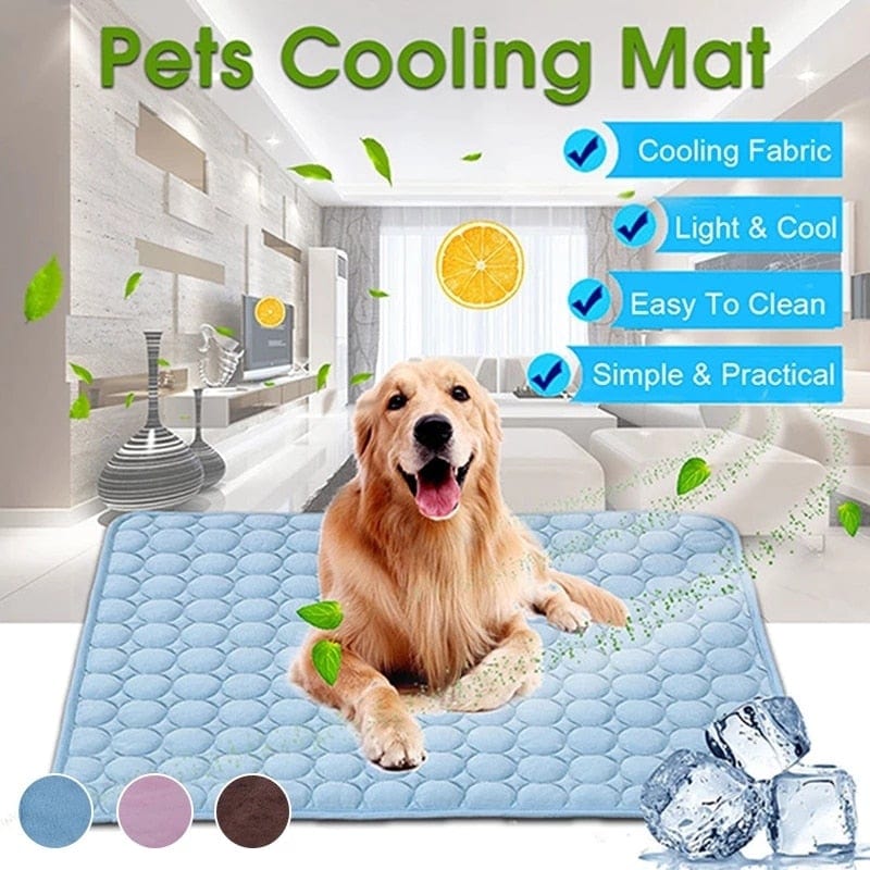 Dog Mat Cooling Summer Pad Mat For Dogs Cat Blanket Sofa Breathable Pet Dog Bed Summer Washable For Small Medium Large Dogs Car - wirbe-welt.shop
