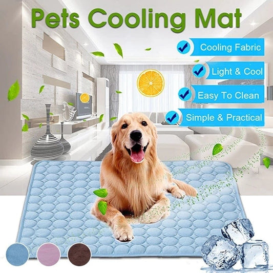 Dog Mat Cooling Summer Pad Mat For Dogs Cat Blanket Sofa Breathable Pet Dog Bed Summer Washable For Small Medium Large Dogs Car - wirbe-welt.shop