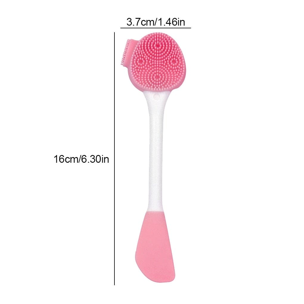 Double Side Silicone Facial Cleanser Brush Soft Hair Face Massage Washing Brush Blackhead Remover Portable Skin Care Tool - wirbe-welt.shop
