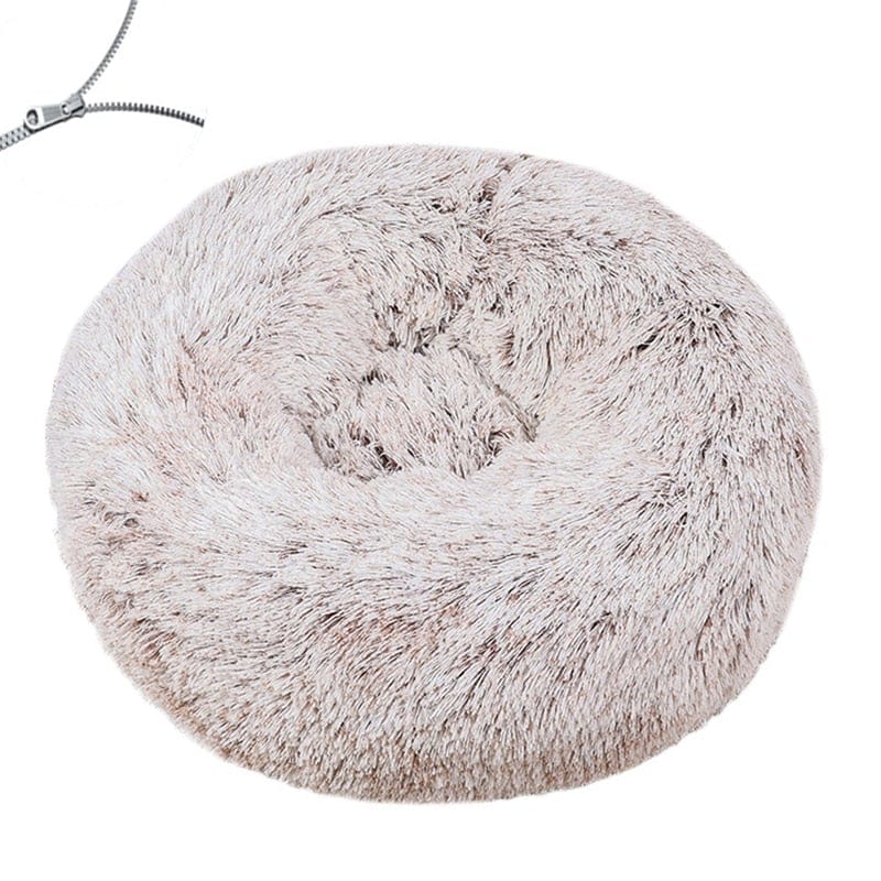 Round Dog Bed Cushion Soft Plush Cat Beds for Dog Cat Winter Warm Sleeping Pet Kennel Removable Dog Sofa Mat Large Dogs House - wirbe-welt.shop