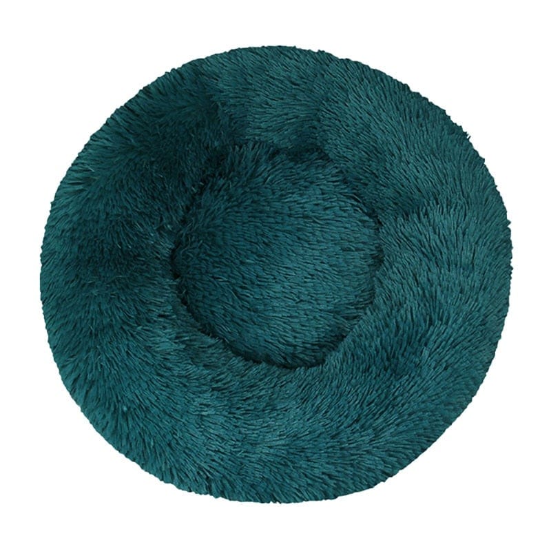Long Plush Dog Bed Cushion Large Dogs Bed House Pet Round Cushion Bed Pet Kennel Super Soft Fluffy Comfortable for Cat Dog House - wirbe-welt.shop