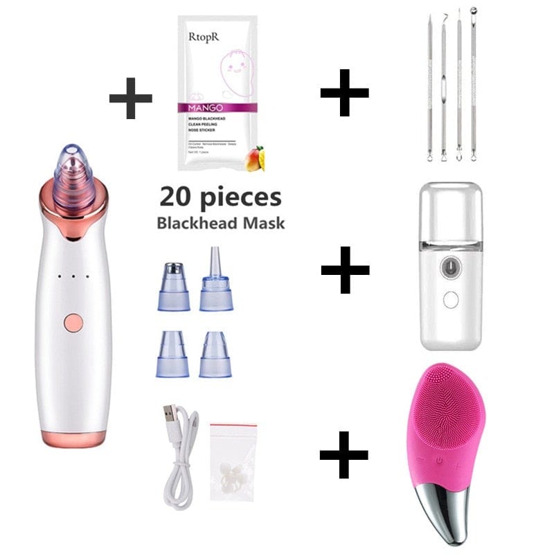 Facial Blackhead Remover Electric Acne Cleaner Blackhead Black Point Vacuum Cleaner Tool Black Spots Pore Cleaner Machine - wirbe-welt.shop