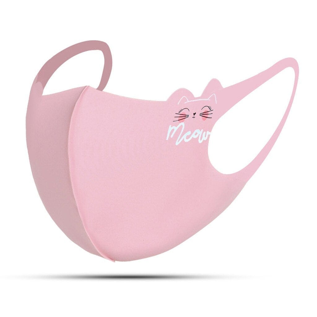 Child Cartoon Print Face Masks Breathable Safe Protection Stretch Mask Kids Easter Face Reusable Earloop Bandage Masques 0-3 Y - wirbe-welt.shop