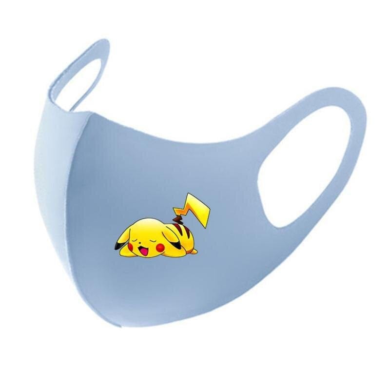 KAWAII Pokemon Anime Film Series  Pikachu respirator face mask Adult Child gauze mask Soft Used multiple times Boy girl Gift - wirbe-welt.shop
