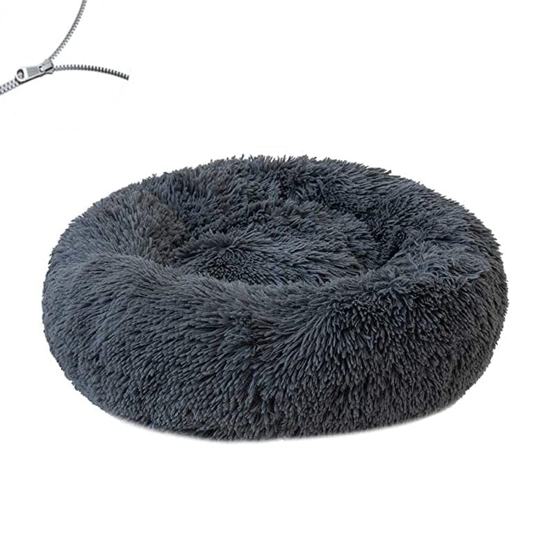 Round Dog Bed Cushion Soft Plush Cat Beds for Dog Cat Winter Warm Sleeping Pet Kennel Removable Dog Sofa Mat Large Dogs House - wirbe-welt.shop