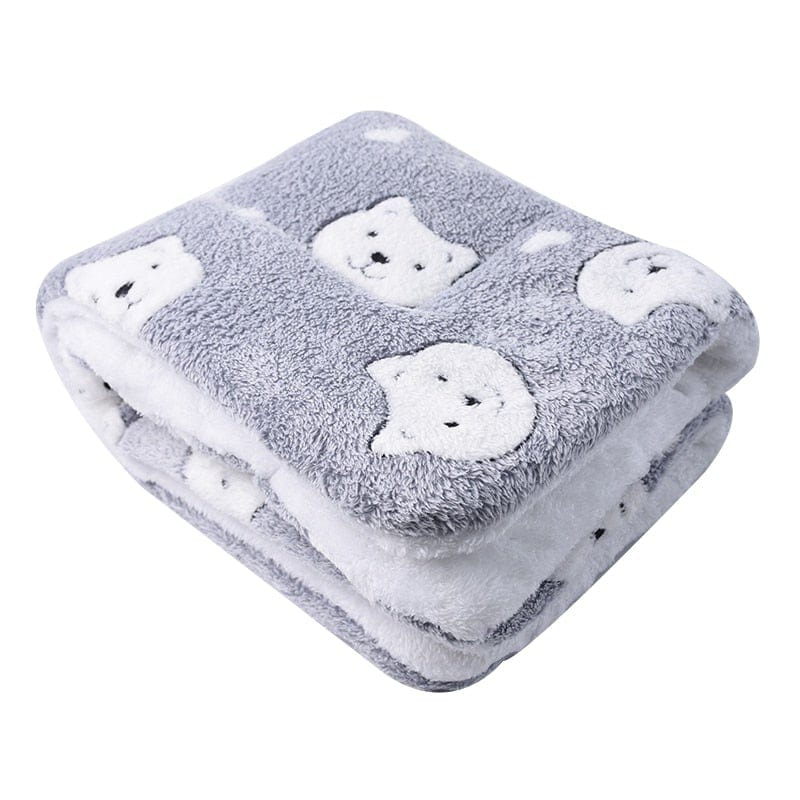 Plush Dog Cat Mat Soft  Blanket Dog Pet  Blanket Bed Accessories Pet Supplies Keep Warm In Winter Soft Pet Soft Blanket - wirbe-welt.shop