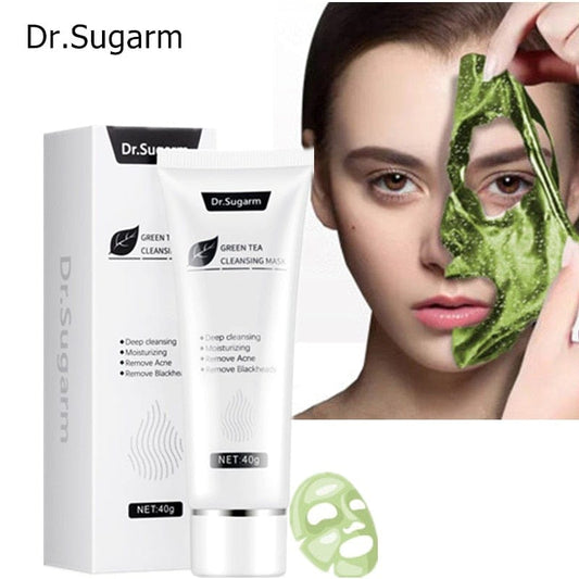 40g Dr.Sugarm Green Tea Blackhead Mask Skin Care Remove Acne Nose Deep Cleansing  Pore Green Mask Stick - wirbe-welt.shop