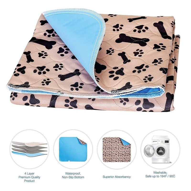 Dropshipping Waterproof Reusable Dog Bed Mats Dog Urine Pad Puppy Pee Fast Absorbing Pad Rug for Pet Sleep Soft Carpet Blanket - wirbe-welt.shop