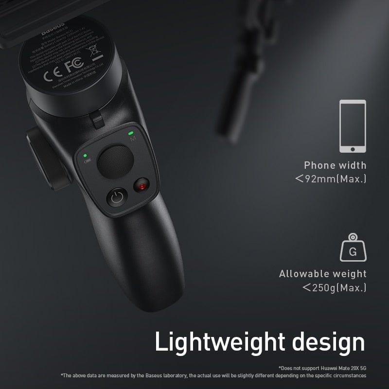 Baseus 3-Axis Handheld Gimbal Wireless Bluetooth Phone Gimbal Stabilizer for iPhone Tripod Gimbal Smartphone Stabilizer Gimbal - wirbe-welt.shop