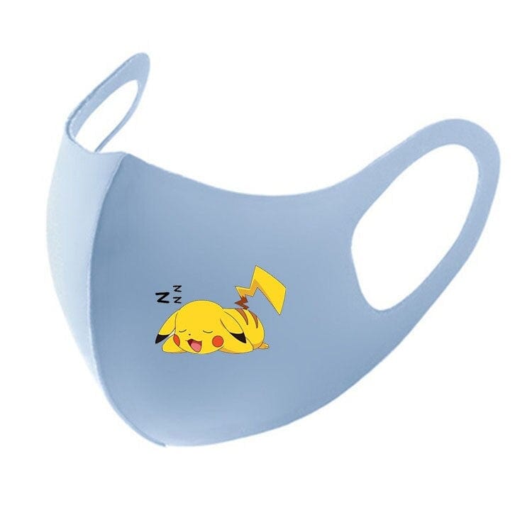 KAWAII Pokemon Anime Film Series  Pikachu respirator face mask Adult Child gauze mask Soft Used multiple times Boy girl Gift - wirbe-welt.shop