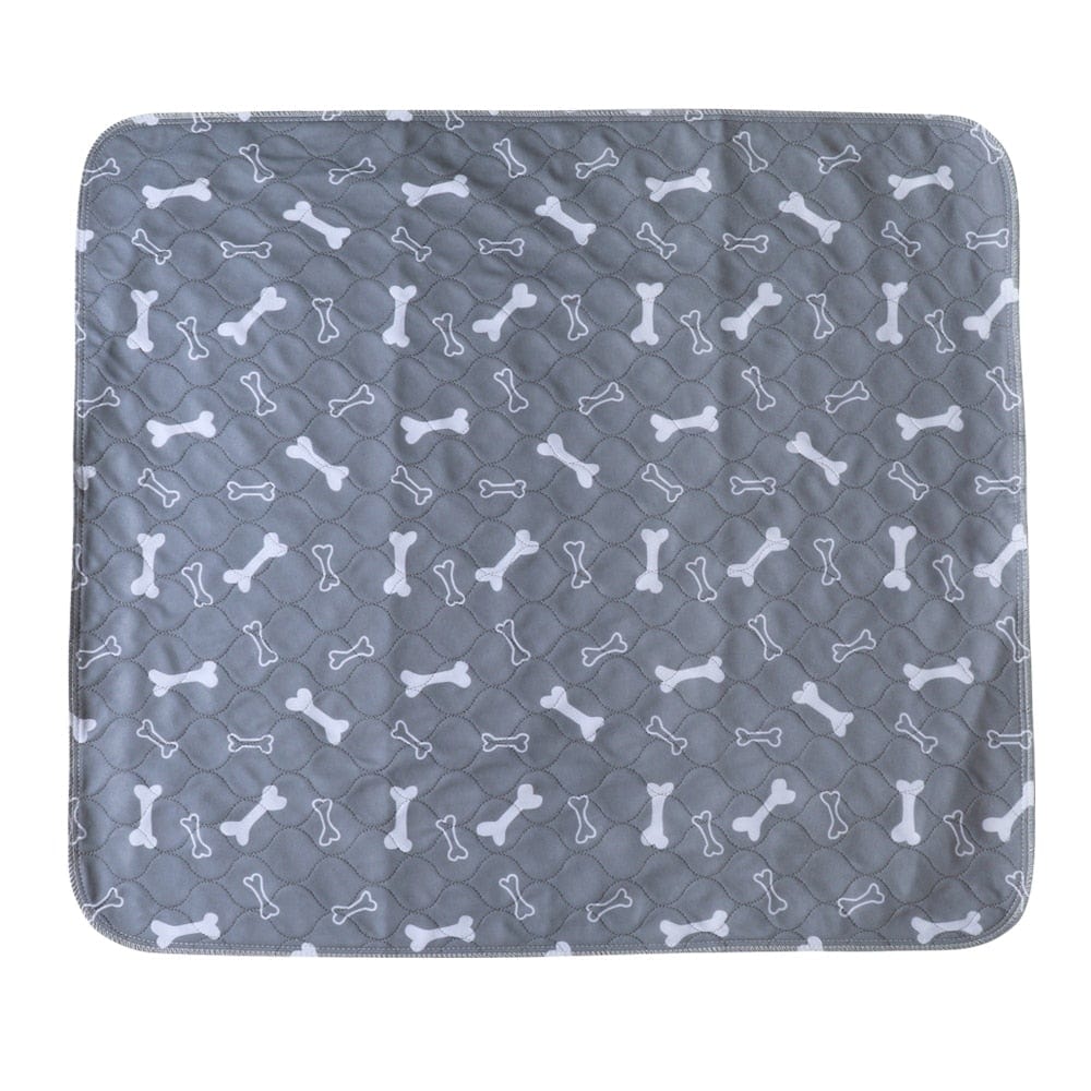 Reusable Pet Urine Pad Washable Dog Cat Diaper Mat 3 Layer Absorbent Dogs Diapers Pads Bone Paw Print For Sofa Bed Floor - wirbe-welt.shop