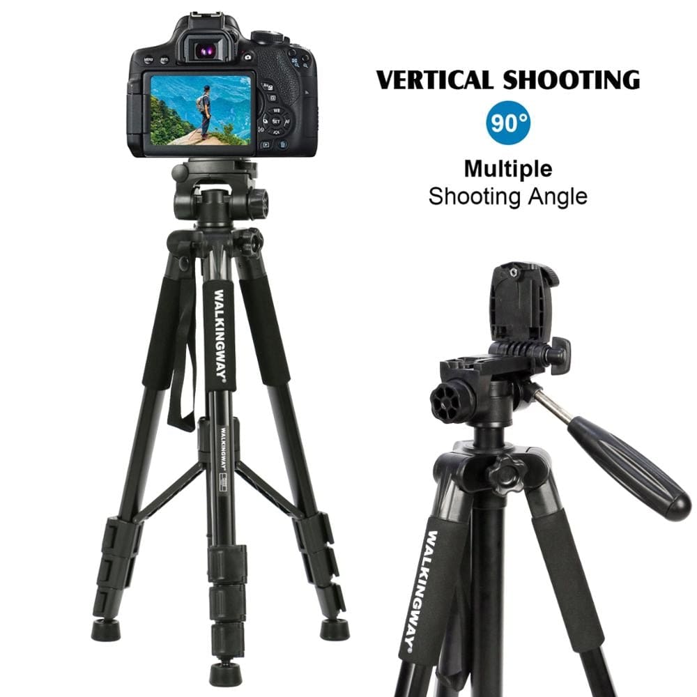 Walkingway Q222 Camera Tripod Tripode Stative light professional Tripod Monopod Travel Stand for Camera DSLR SmartphonePojector - wirbe-welt.shop
