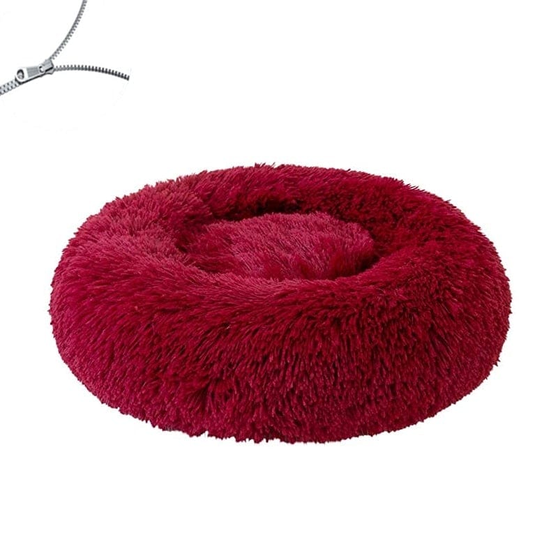 Round Dog Bed Cushion Soft Plush Cat Beds for Dog Cat Winter Warm Sleeping Pet Kennel Removable Dog Sofa Mat Large Dogs House - wirbe-welt.shop