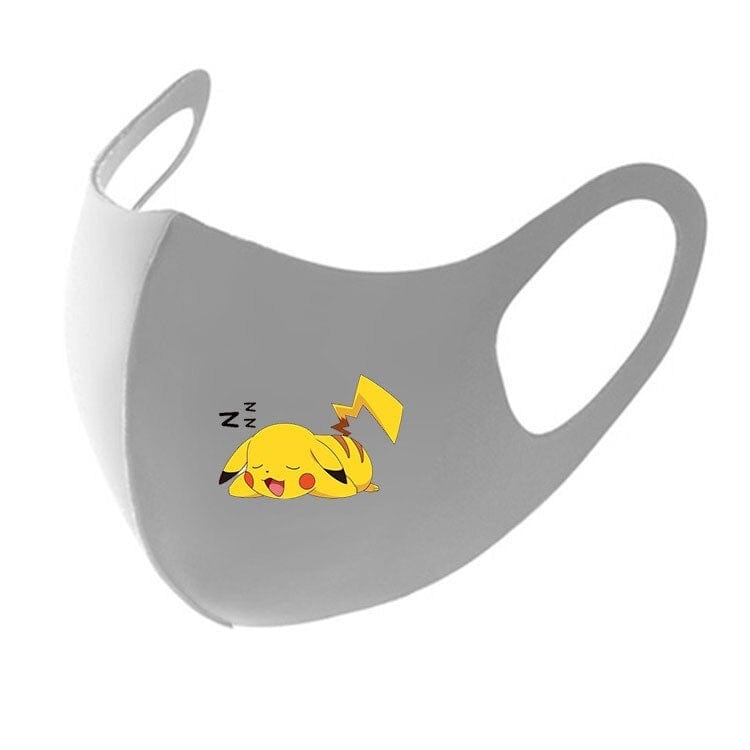 KAWAII Pokemon Anime Film Series  Pikachu respirator face mask Adult Child gauze mask Soft Used multiple times Boy girl Gift - wirbe-welt.shop
