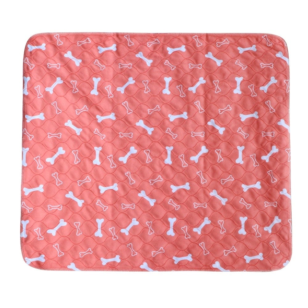 Reusable Pet Urine Pad Washable Dog Cat Diaper Mat 3 Layer Absorbent Dogs Diapers Pads Bone Paw Print For Sofa Bed Floor - wirbe-welt.shop