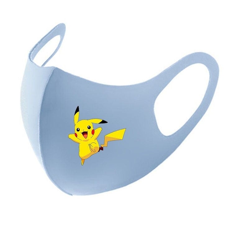 KAWAII Pokemon Anime Film Series  Pikachu respirator face mask Adult Child gauze mask Soft Used multiple times Boy girl Gift - wirbe-welt.shop