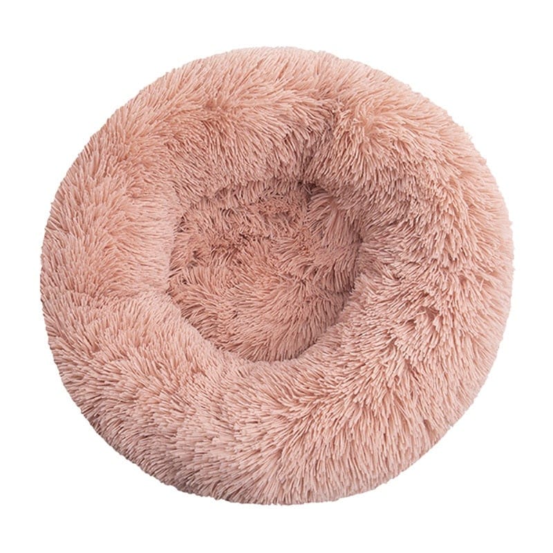 Long Plush Dog Bed Cushion Large Dogs Bed House Pet Round Cushion Bed Pet Kennel Super Soft Fluffy Comfortable for Cat Dog House - wirbe-welt.shop