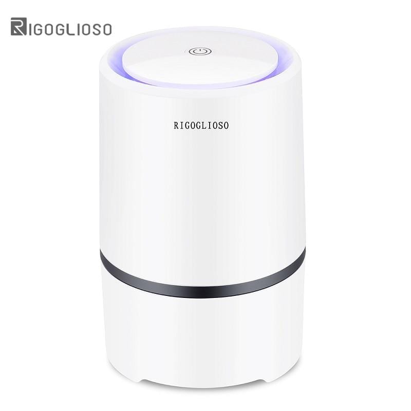 RIGOGLIOSO Luftreiniger Luftreiniger für Haus HEPA-Filter 5V USB-Kabel Low Noise Luftreiniger mit Nachtlicht Desktop GL2103 - wirbe-welt.shop