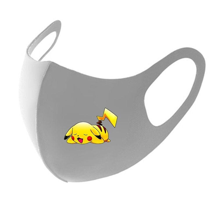 KAWAII Pokemon Anime Film Series  Pikachu respirator face mask Adult Child gauze mask Soft Used multiple times Boy girl Gift - wirbe-welt.shop